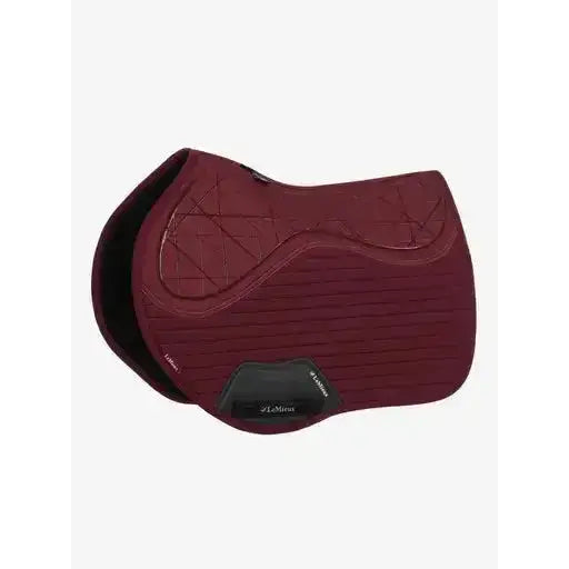 Lemieux Soft Shell Anti Slip EuroJump Square Burgundy-Saddle Pads-Lemieux-One Size-Burgundy-Horsey Shopping