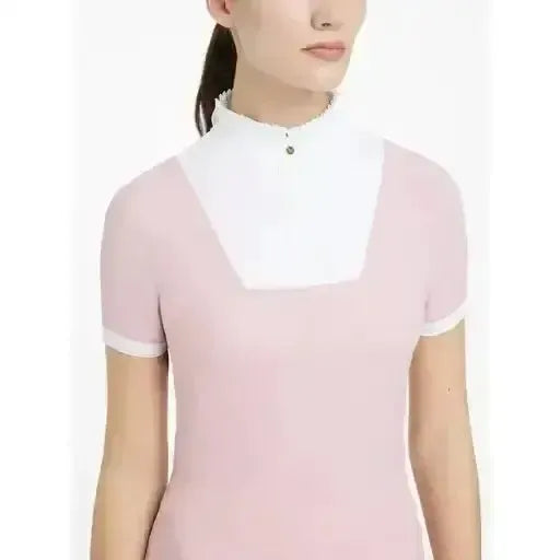 Lemieux Sophia Short Sleeve Pleated Show Shirt Blossom-Show Shirts-Lemieux-Blossom-UK 6-Horsey Shopping