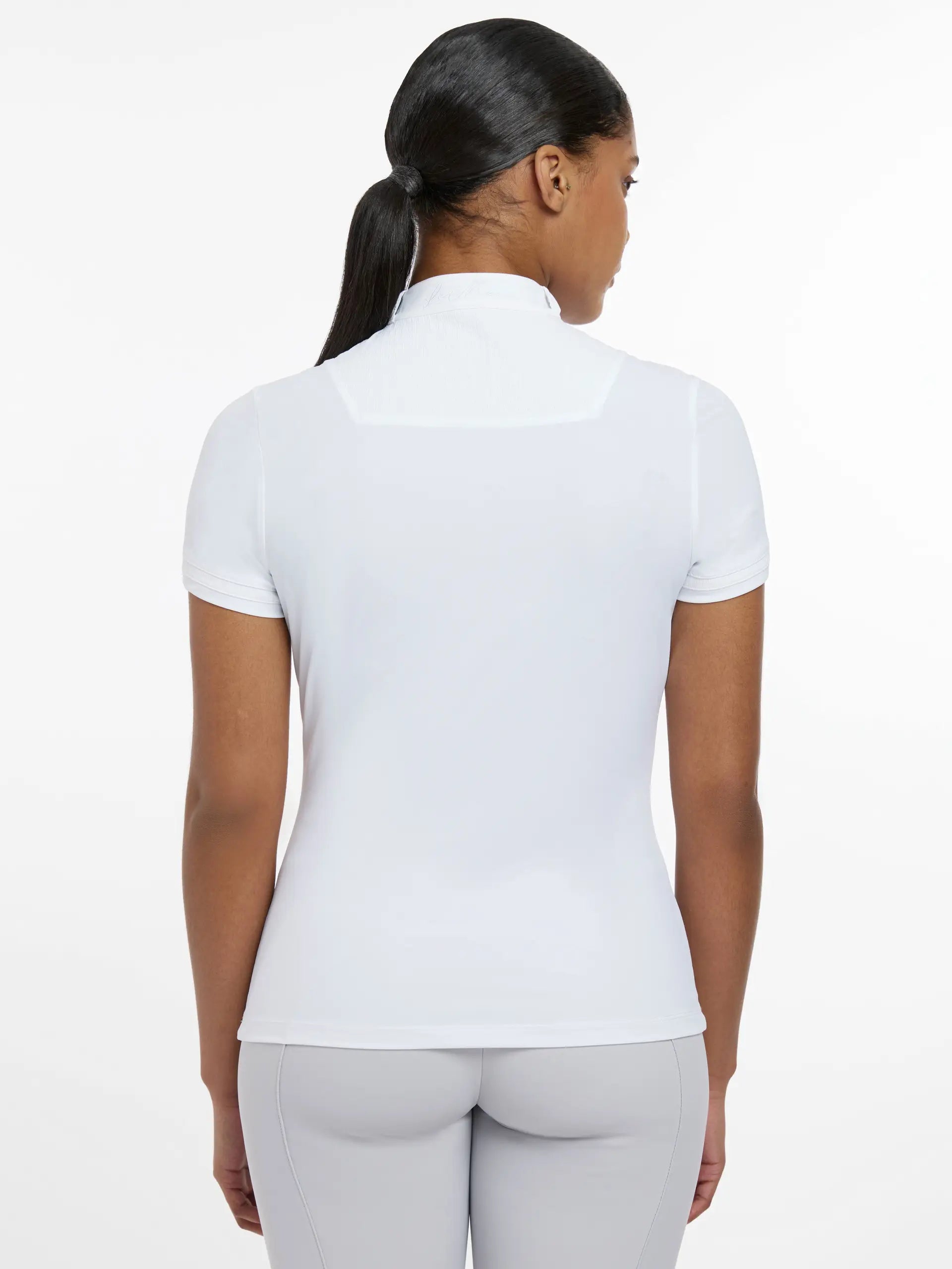 Lemieux Sophia Short Sleeve Show Shirt White-Show Shirts-Lemieux-White-UK 6-Horsey Shopping