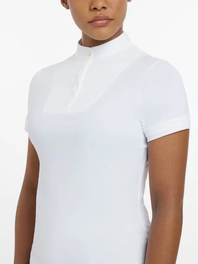 Lemieux Sophia Short Sleeve Show Shirt White-Show Shirts-Lemieux-White-UK 6-Horsey Shopping