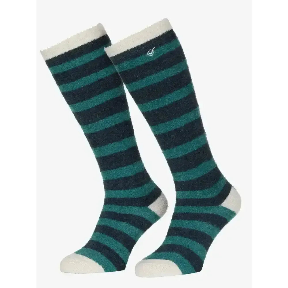 Lemieux Sophie Stripe Fluffies-Riding Socks-Lemieux-Navy-Junior-Horsey Shopping