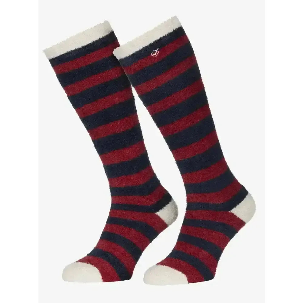 Lemieux Sophie Stripe Fluffies-Riding Socks-Lemieux-Navy-Junior-Horsey Shopping
