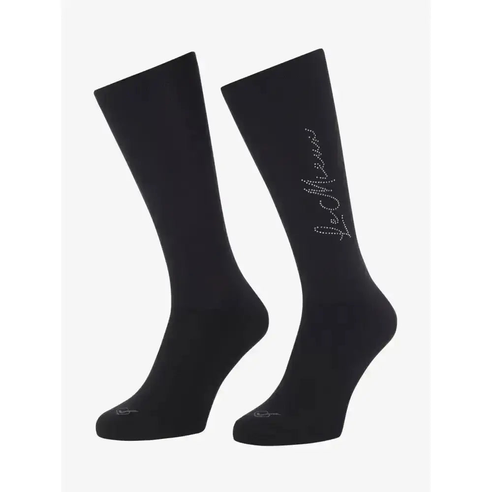 Lemieux Sparkle Competition Sock Black-Riding Socks-Lemieux-Small-Black-Horsey Shopping