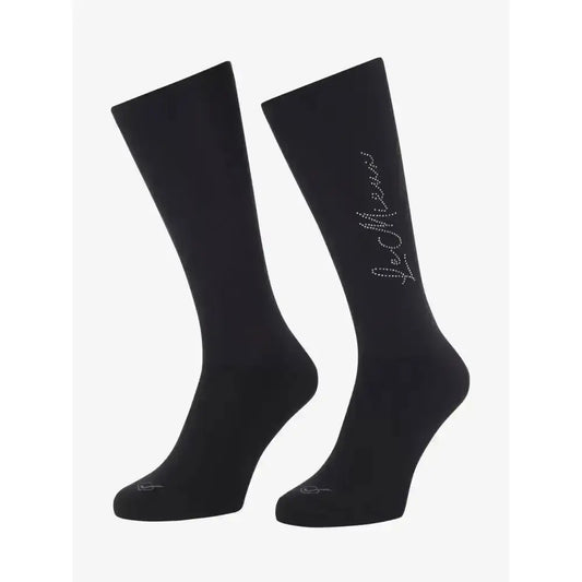 Lemieux Sparkle Competition Sock Black-Riding Socks-Lemieux-Small-Black-Horsey Shopping