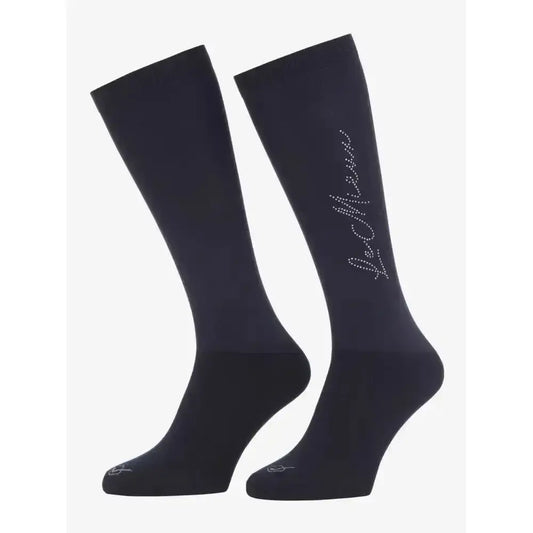 Lemieux Sparkle Competition Sock Navy-Riding Socks-Lemieux-Small-Navy-Horsey Shopping