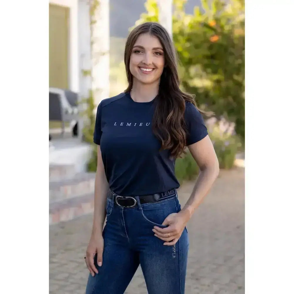 Lemieux Sports T-Shirt Navy-T Shirts-Lemieux-10-Horsey Shopping