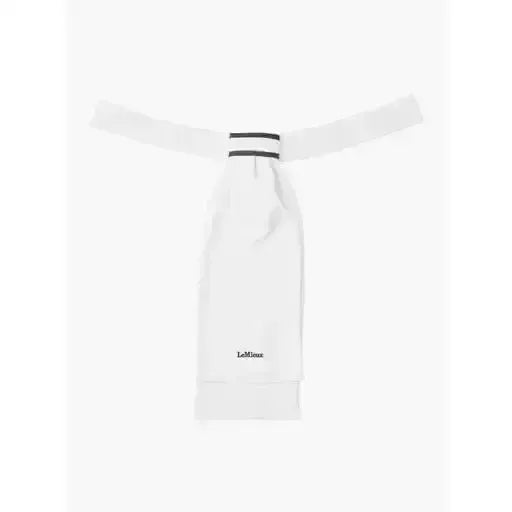 Lemieux Sporty Stock White-Ready-Tied Stocks-Lemieux-White-One Size-Horsey Shopping