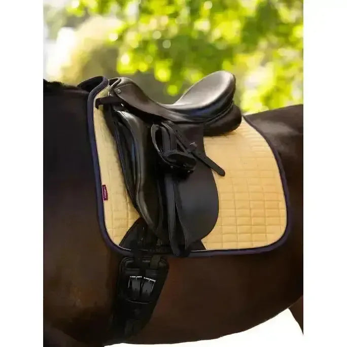 Lemieux Suede Dressage Square Mimosa-Dressage Saddle Pads-Lemieux-Mimosa-Small/Medium-Horsey Shopping
