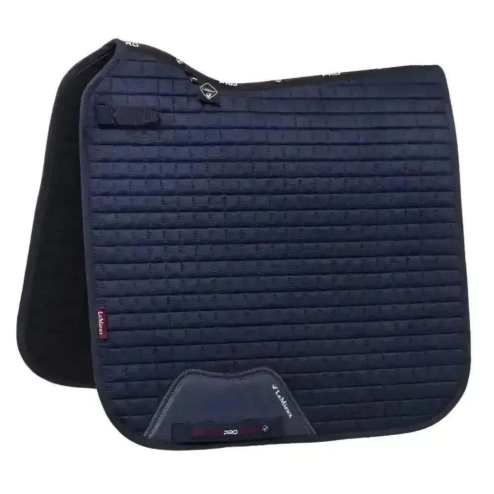 Lemieux Suede Dressage Square Navy-Dressage Saddle Pads-Lemieux-Navy-S/M-Horsey Shopping