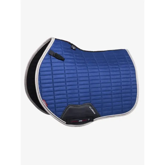 Lemieux Suede EuroJump Square Benetton Blue-Saddle Pads-Lemieux-Large-Benetton Blue-Horsey Shopping