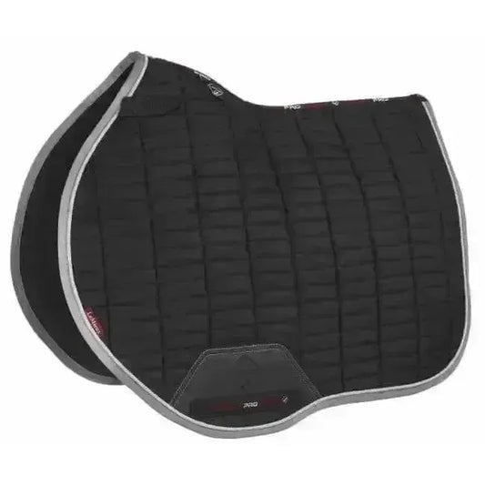 Lemieux Suede EuroJump Square Black-Saddle Pads-Lemieux-Black-Large-Horsey Shopping