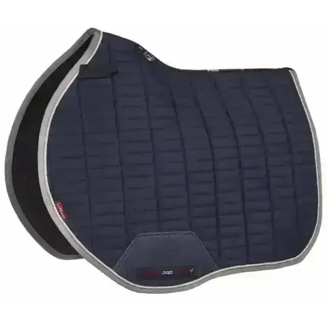 Lemieux Suede EuroJump Square Navy-Saddle Pads-Lemieux-Navy-Large-Horsey Shopping