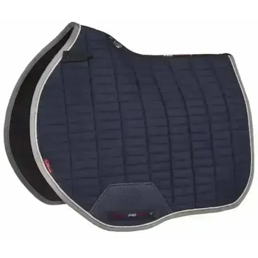Lemieux Suede EuroJump Square Navy-Saddle Pads-Lemieux-Navy-Large-Horsey Shopping