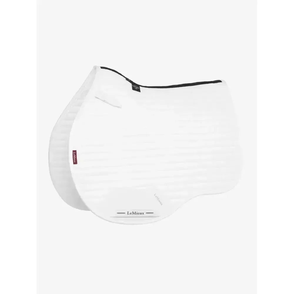 Lemieux Suede GP Square White-Saddle Pads-Lemieux-White-Large-Horsey Shopping