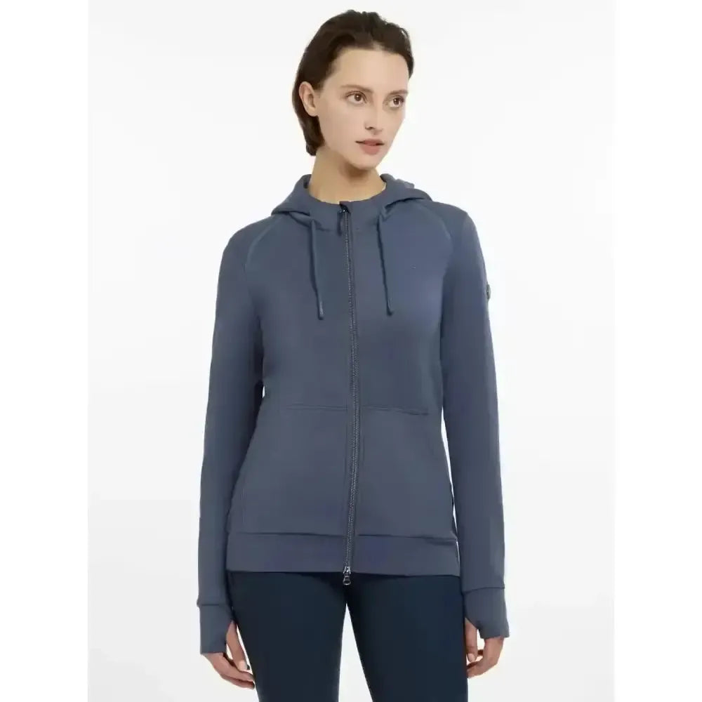 Lemieux Tabi Tech Zip Through Hoodie Dusk Blue-Hoodies-Lemieux-Dusk Blue-UK 6-Horsey Shopping