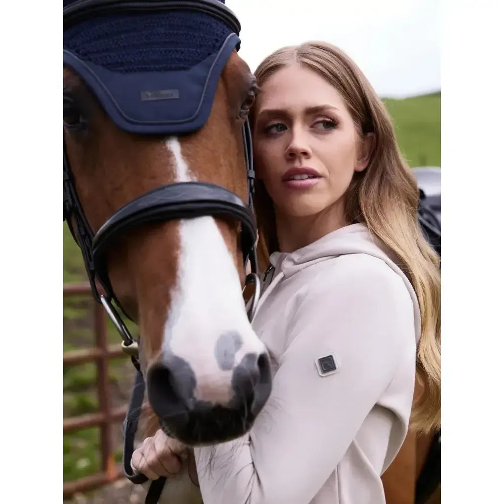 Lemieux Tabi Tech Zip Through Hoodie Stone-Hoodies-Lemieux-Stone-UK 6-Horsey Shopping