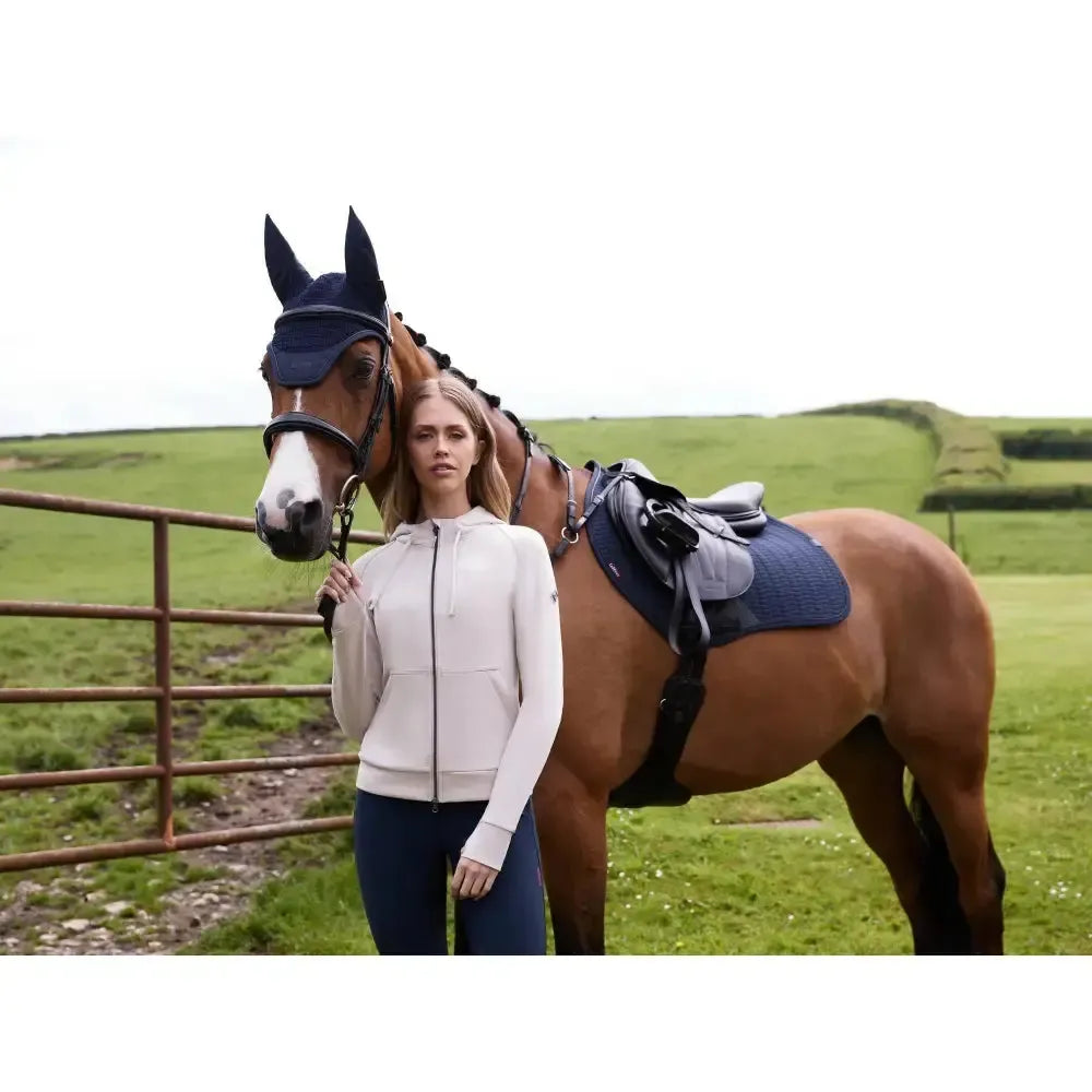 Lemieux Tabi Tech Zip Through Hoodie Stone-Hoodies-Lemieux-Stone-UK 6-Horsey Shopping
