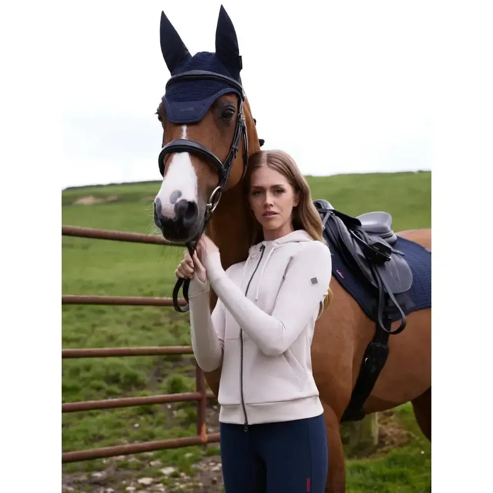 Lemieux Tabi Tech Zip Through Hoodie Stone-Hoodies-Lemieux-Stone-UK 6-Horsey Shopping