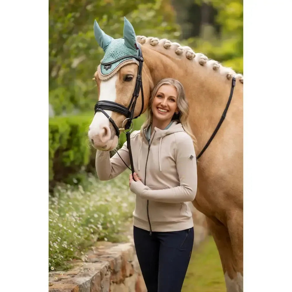 Lemieux Tabi Tech Zip Through Hoodie Stone-Hoodies-Lemieux-Stone-UK 6-Horsey Shopping