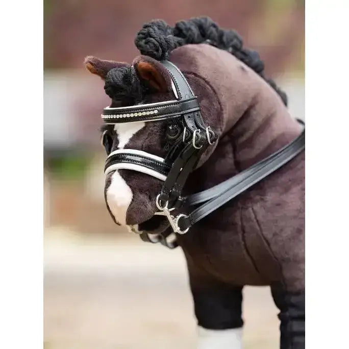 Lemieux Toy Pony Double Bridle Black-Toy Pony Accessories-Lemieux-Black-Horsey Shopping