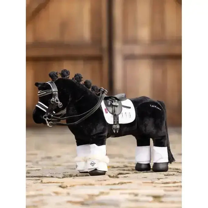Lemieux Toy Pony Dressage Over Reach Boot White-Toy Pony Accessories-Lemieux-White-Horsey Shopping