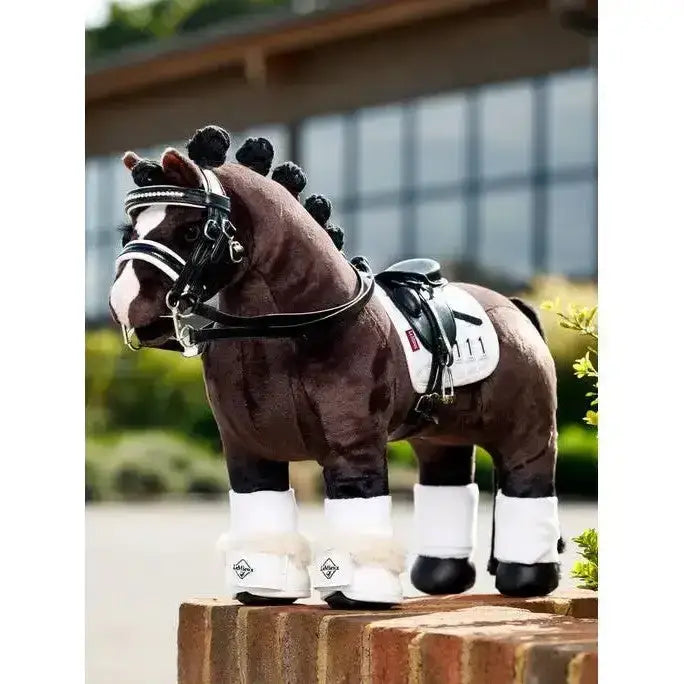Lemieux Toy Pony Dressage Over Reach Boot White-Toy Pony Accessories-Lemieux-White-Horsey Shopping