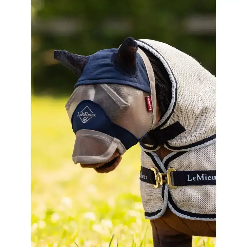 Lemieux Toy Pony Fly Mask Navy-Toy Pony Accessories-Lemieux-Horsey Shopping