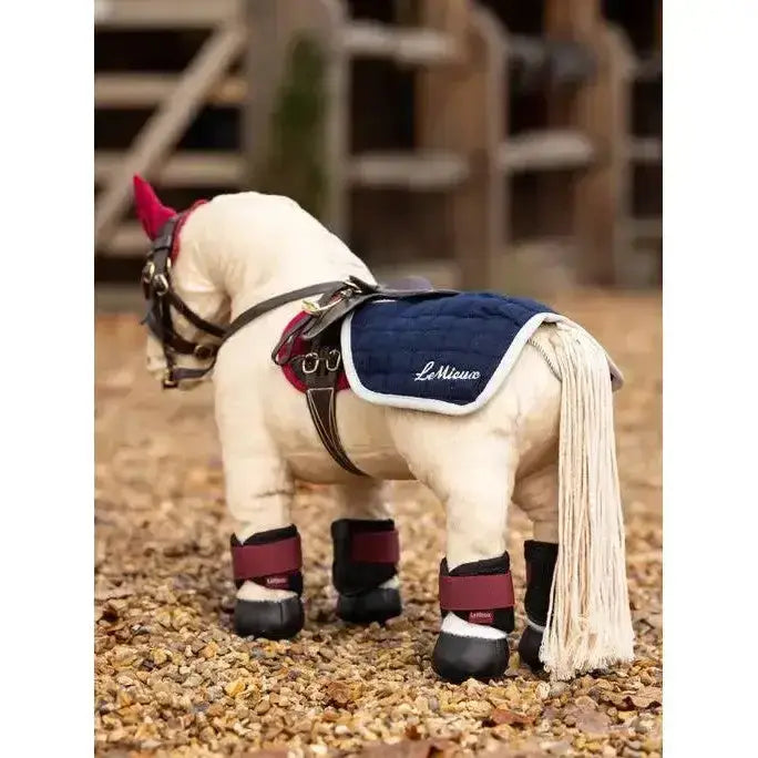Lemieux Toy Pony Quarter Sheet Navy-Toy Pony Accessories-Lemieux-Navy-Horsey Shopping