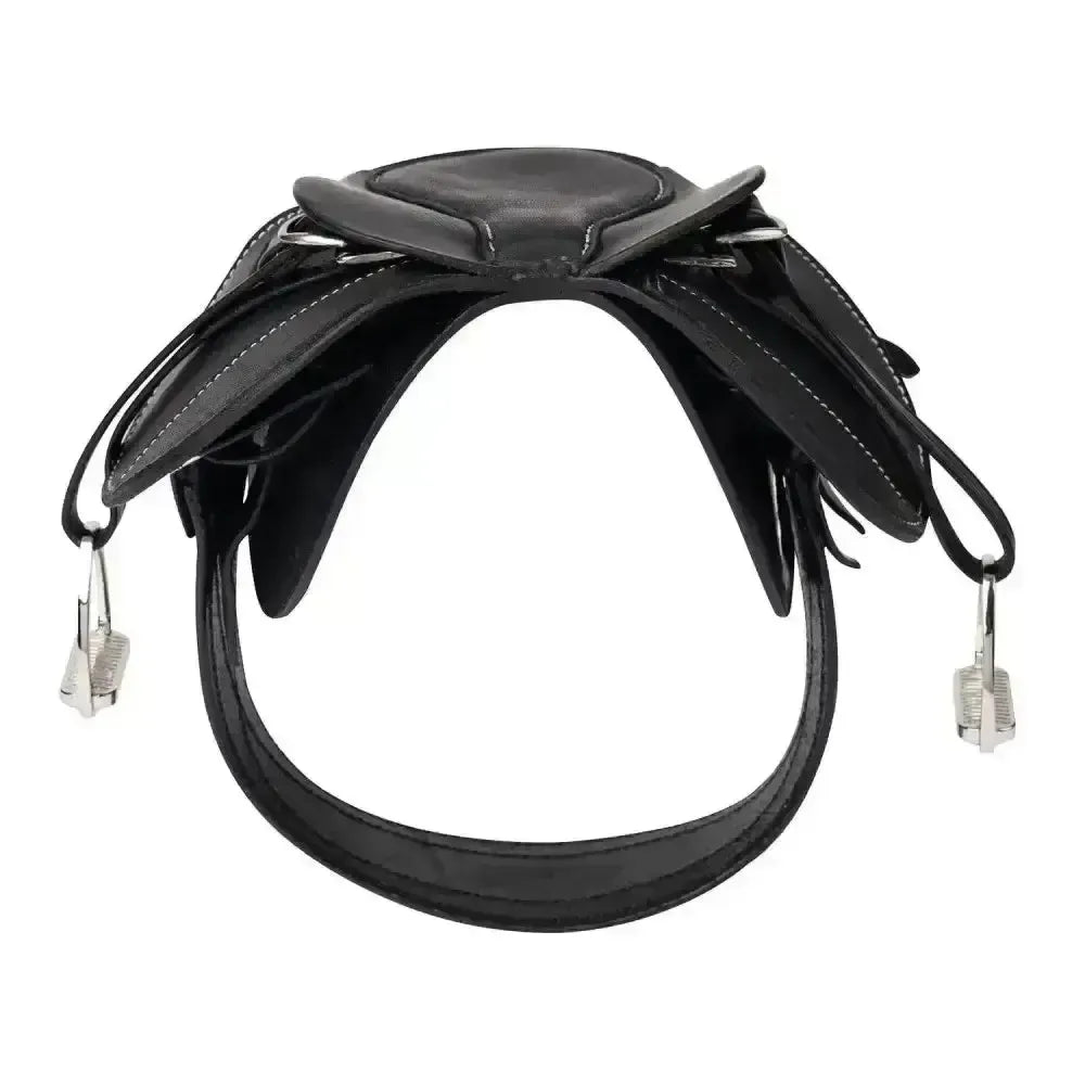 Lemieux Toy Pony Saddle Black-Toy Pony Accessories-Lemieux-Horsey Shopping