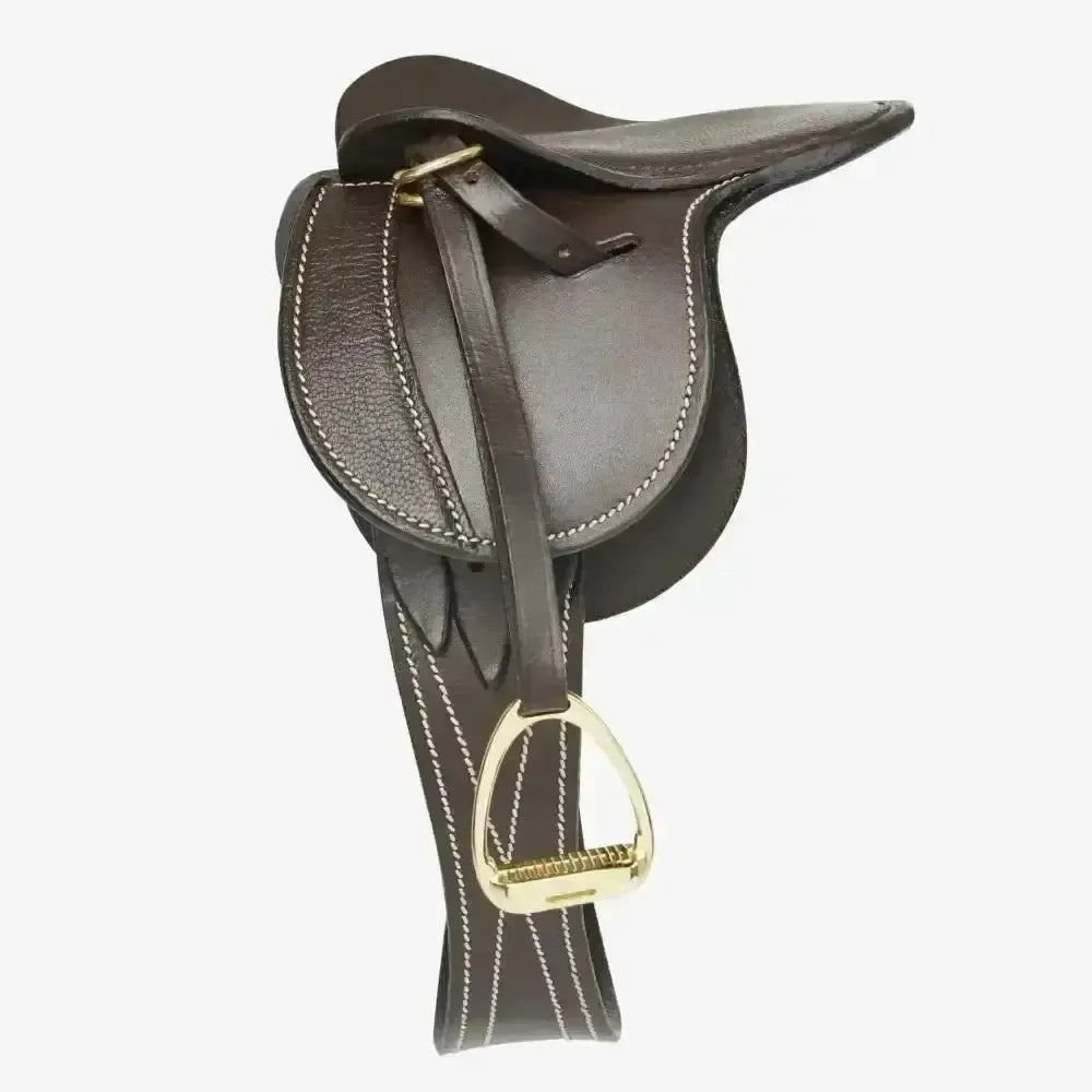 Lemieux Toy Pony Saddle Brown-Toy Pony Accessories-Lemieux-Horsey Shopping