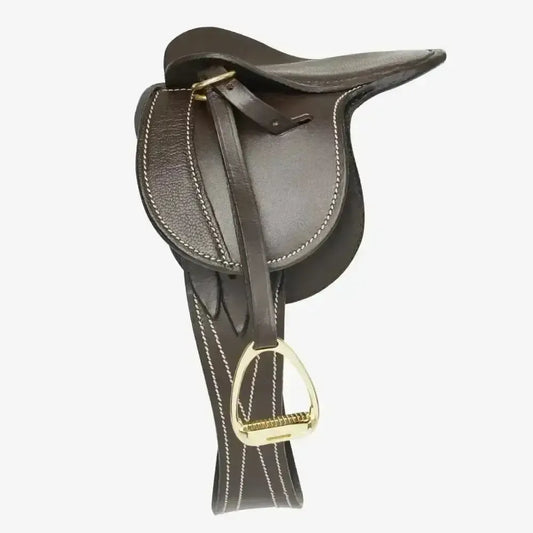 Lemieux Toy Pony Saddle Brown-Toy Pony Accessories-Lemieux-Horsey Shopping