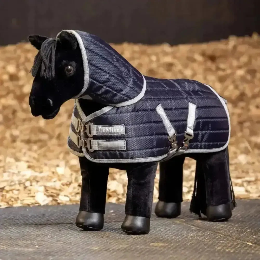 Lemieux Toy Pony Stable-Tek Rug-Toy Pony Accessories-Lemieux-Navy-Horsey Shopping