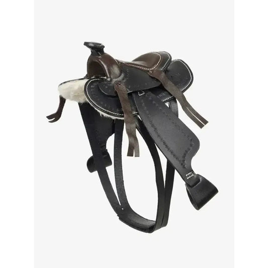 Lemieux Toy Pony Western Saddle Black-Toy Pony Accessories-Lemieux-Horsey Shopping