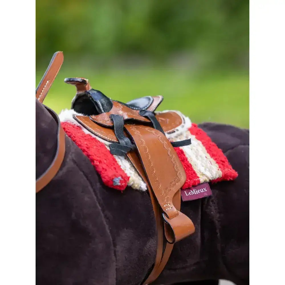 Lemieux Toy Pony Western Saddle Tan-Toy Pony Accessories-Lemieux-Horsey Shopping