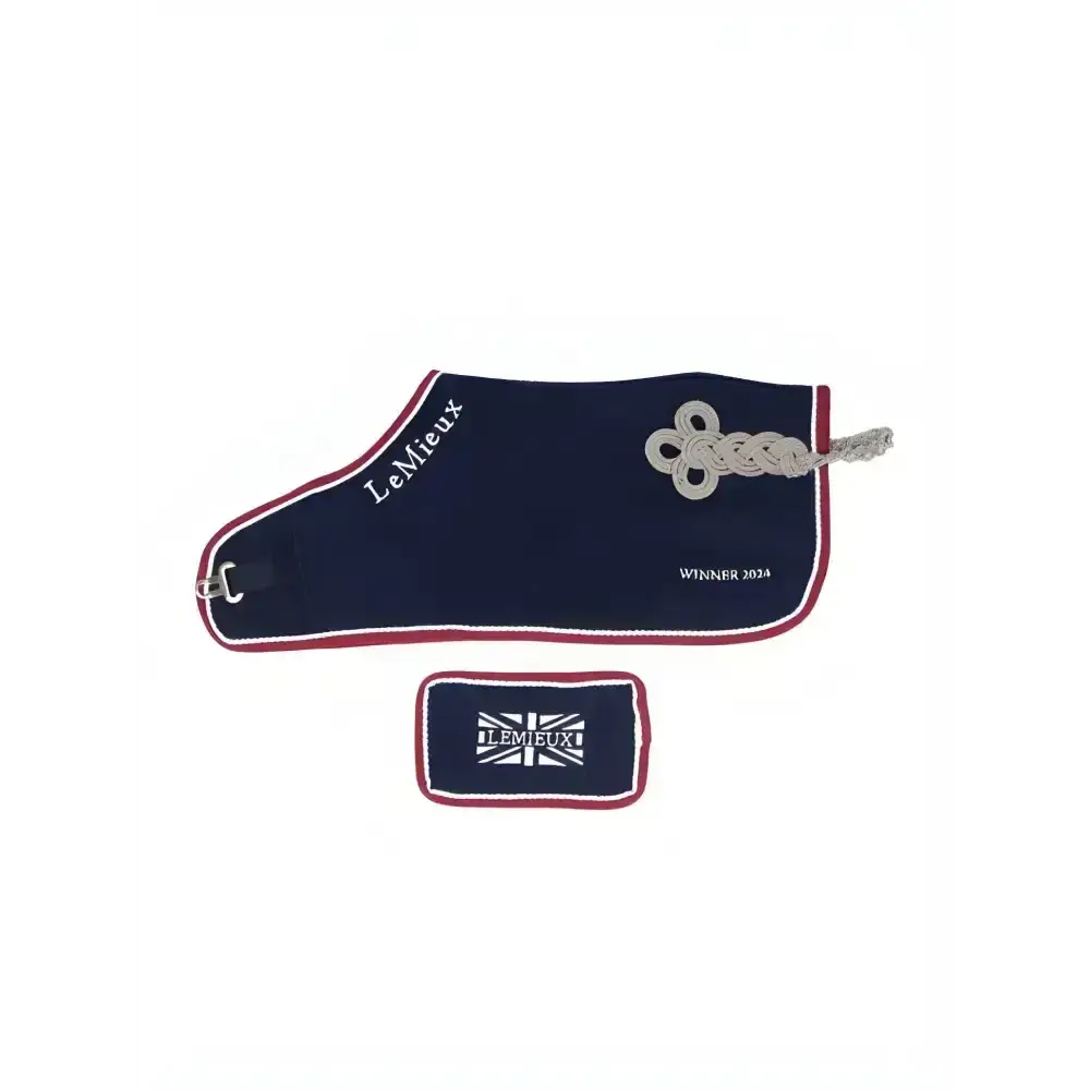 Lemieux Toy Pony Winners Rug Navy-Toy Pony Accessories-Lemieux-Navy-Horsey Shopping