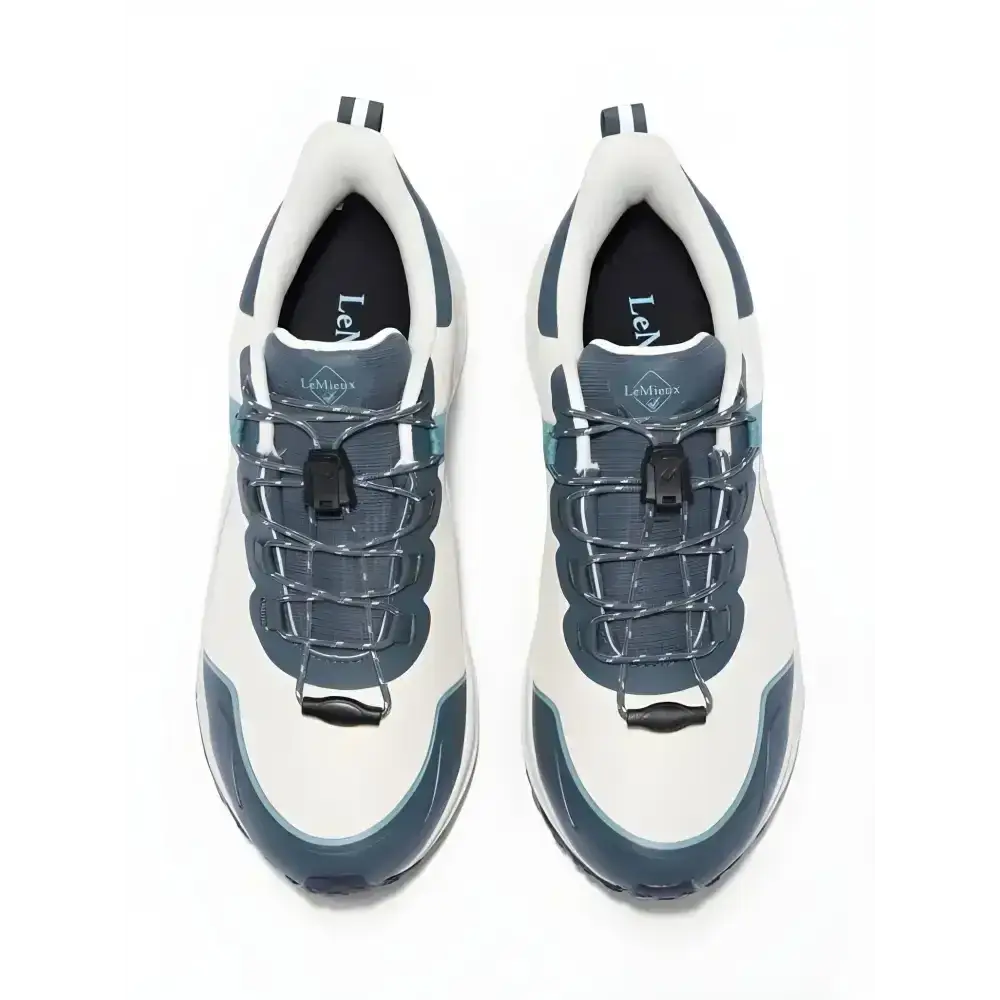 Lemieux Trax 2.0 Waterproof Trainers Petrol/Ecru-Trainers-Lemieux-UK 3-Petrol-Horsey Shopping