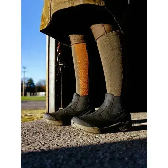 Lemieux Trax Waterproof Chelsea Boots Black-Short Yard Boots-Lemieux-UK4-Black-Horsey Shopping