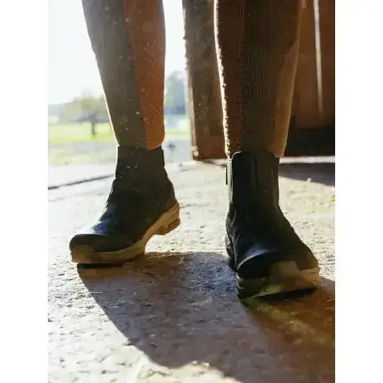 Lemieux Trax Waterproof Chelsea Boots Black-Short Yard Boots-Lemieux-UK4-Black-Horsey Shopping
