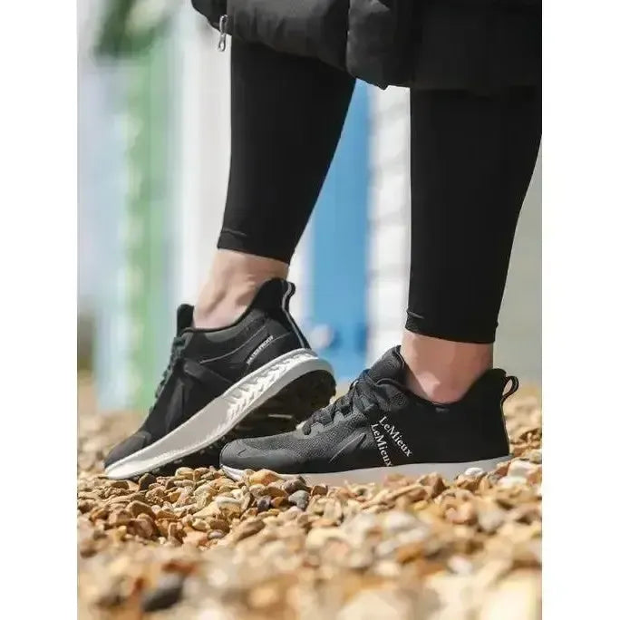 Lemieux Trax Waterproof Trainer Black-Trainers-Lemieux-UK3-Black-Horsey Shopping