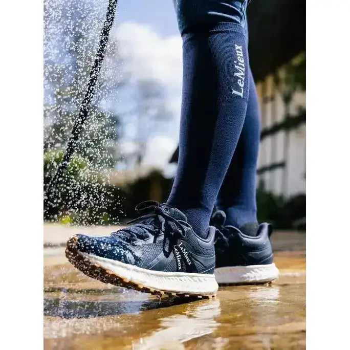 Lemieux Trax Waterproof Trainer Navy-Trainers-Lemieux-UK3-Navy-Horsey Shopping