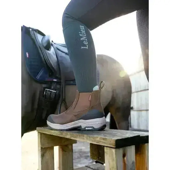 Lemieux Traxion Chelsea Boots Brown-Short Yard Boots-Lemieux-UK4-Brown-Horsey Shopping