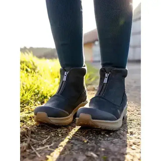 Lemieux Trex Waterproof Zip Boots Black-Short Yard Boots-Lemieux-UK4-Horsey Shopping