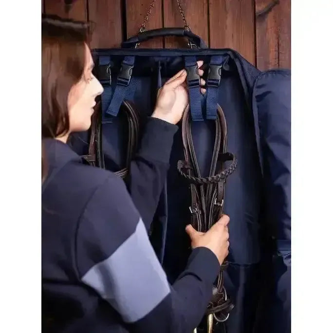 Lemieux Twin Bridle Bag Navy-Bridle Bags-Lemieux-One Size-Navy-Horsey Shopping