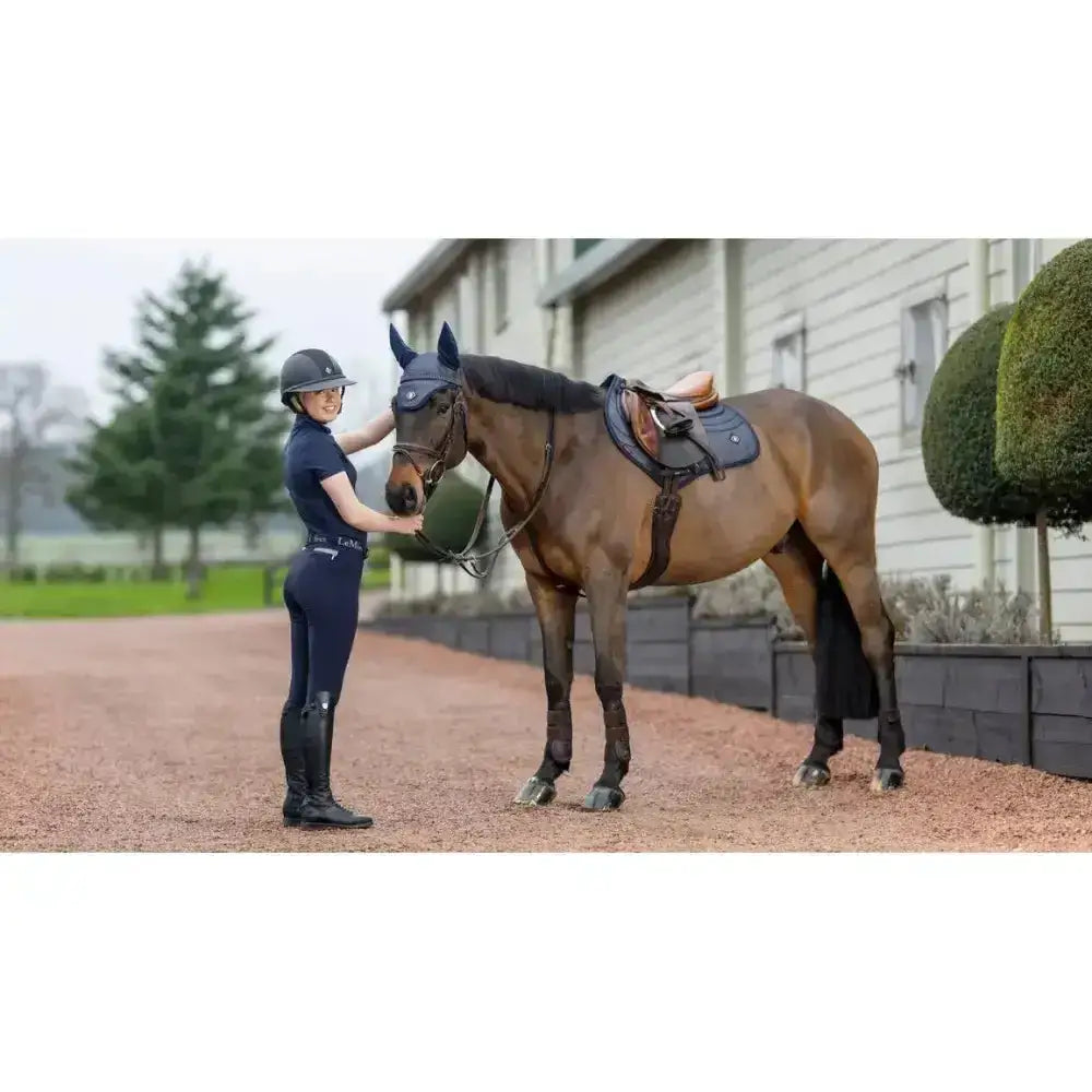 Lemieux Ultra Mesh Close Contact Square Dark Navy-Saddle Pads-Lemieux-One Size-Dark Navy-Horsey Shopping