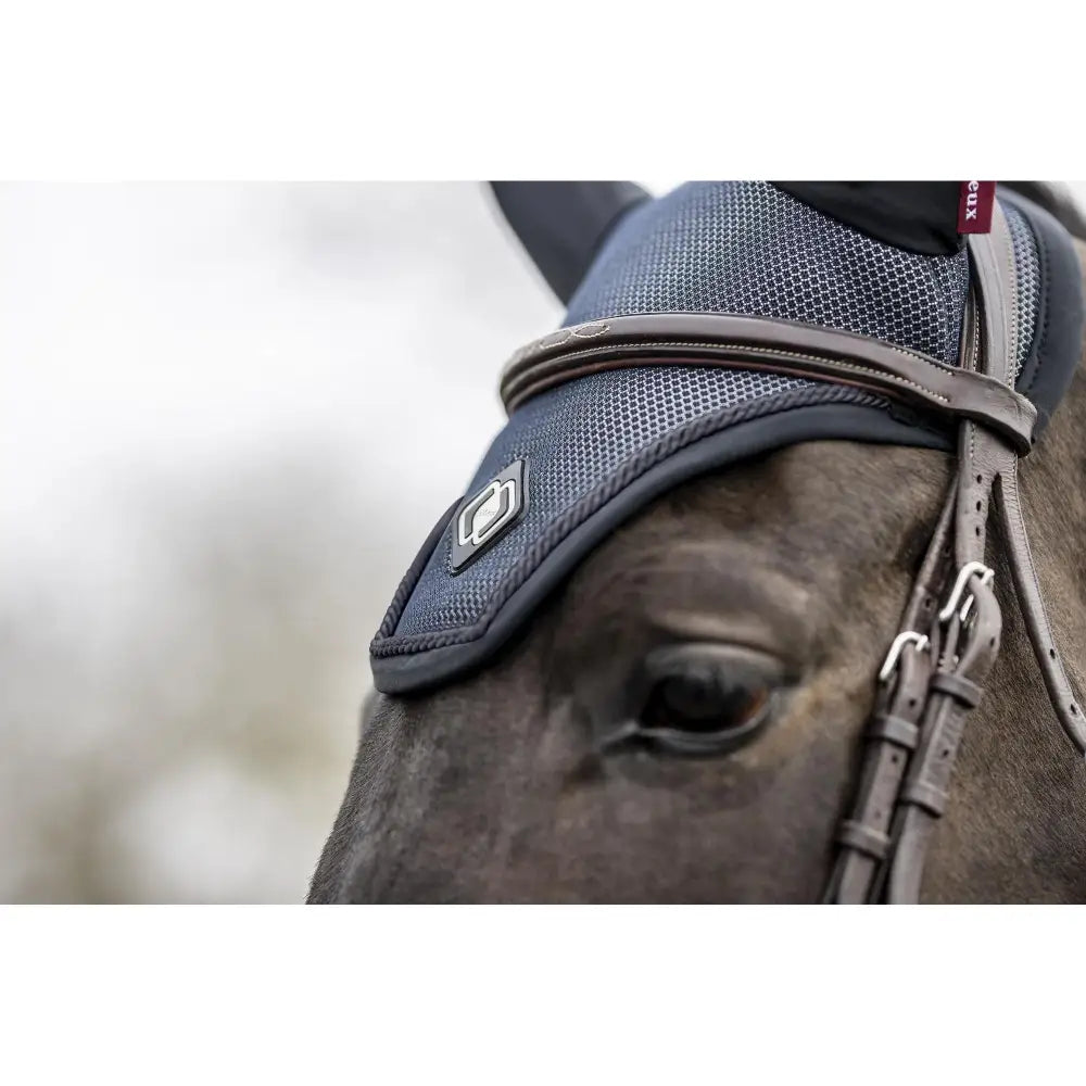 Lemieux Ultra Mesh Fly Hood Dark Navy-Horse Ear Bonnets-Lemieux-Medium-Dark Navy-Horsey Shopping