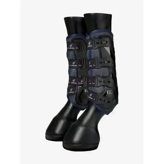 Lemieux Ultra Mesh Snug Boots Front Dark Navy-Tendon Boots-Lemieux-Medium-Dark Navy-Horsey Shopping