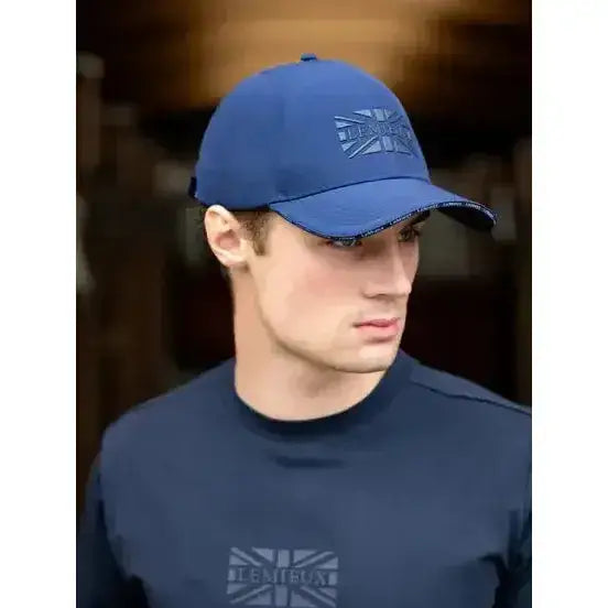 Lemieux Union Jack Baseball Cap Navy-Baseball Caps-Lemieux-Navy-Horsey Shopping