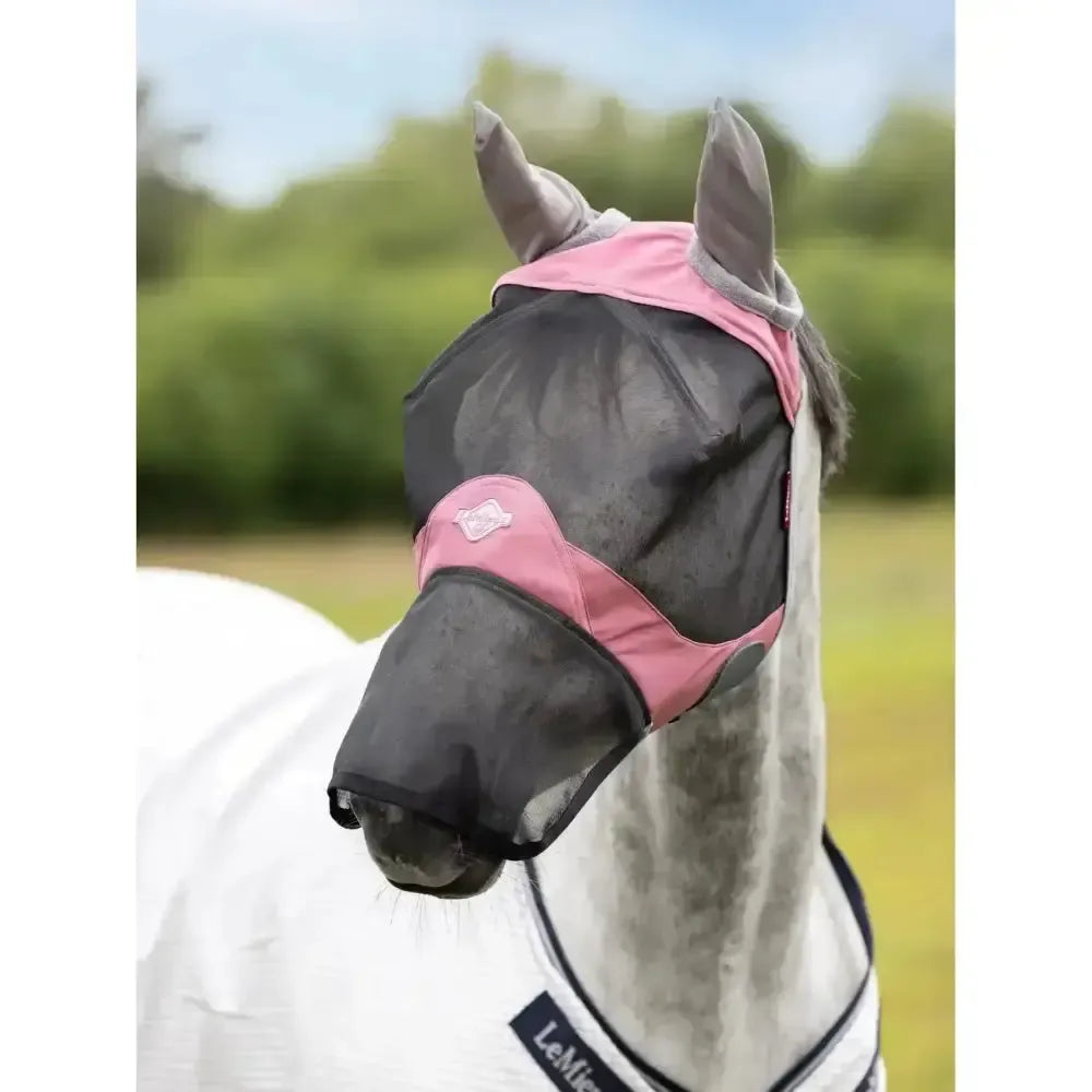 Lemieux Visor-Tek Full Fly Mask Peony-Fly Masks-Lemieux-Peony-X-Small-Horsey Shopping