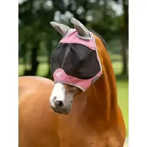 Lemieux Visor-Tek Half Fly Mask Peony-Fly Masks-Lemieux-Peony-Small-Horsey Shopping