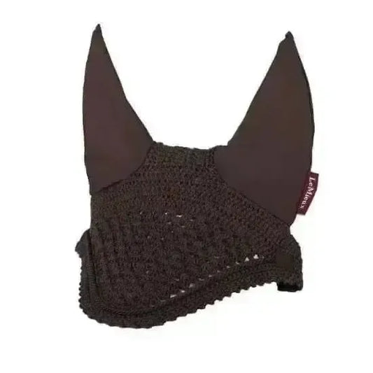 Lemieux Vogue Fly Hood Brown-Horse Ear Bonnets-Lemieux-Brown-Medium-Horsey Shopping